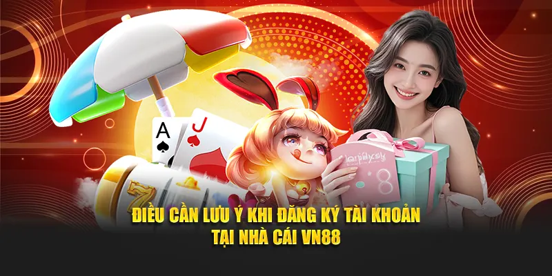 Điều cần lưu ý khi đăng ký tài khoản tại nhà cái VN88